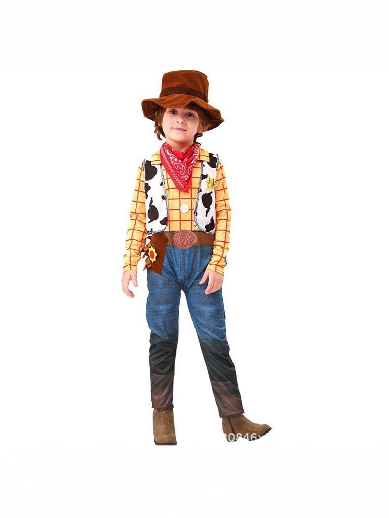 Buzz Lightyear & Woody Halloween Cosplay Jumpsuit - Toy Story Anime Performance Kostüm