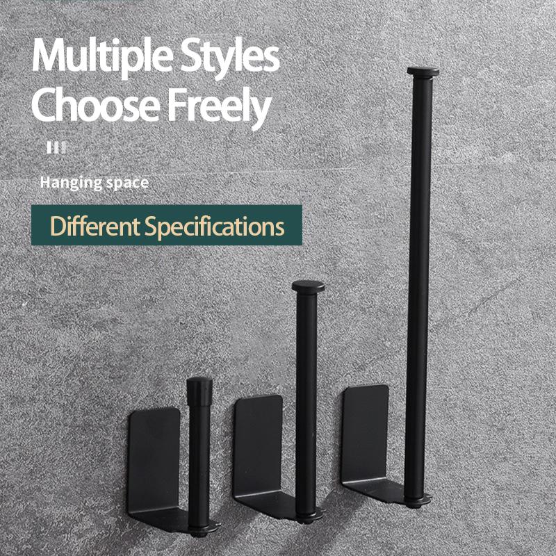 Kitchen Towel Holder Stainless Steel Paper Towel Holder Under Sink Organizer Lengthen Storage Rack Sink Accessories SNJ007