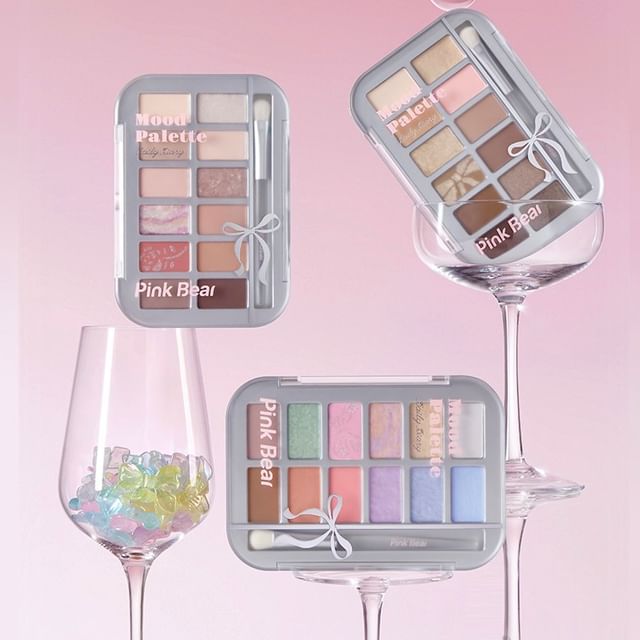 Pink Bear - Mood Eyeshaadow Palette - 3 Colors #01