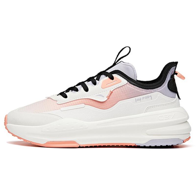 Anta Life Collection C37 Нескользящие износостойкие низкие кеды для скейтборда Женские Бело-розовые кроссовки 922128081-4 36.5