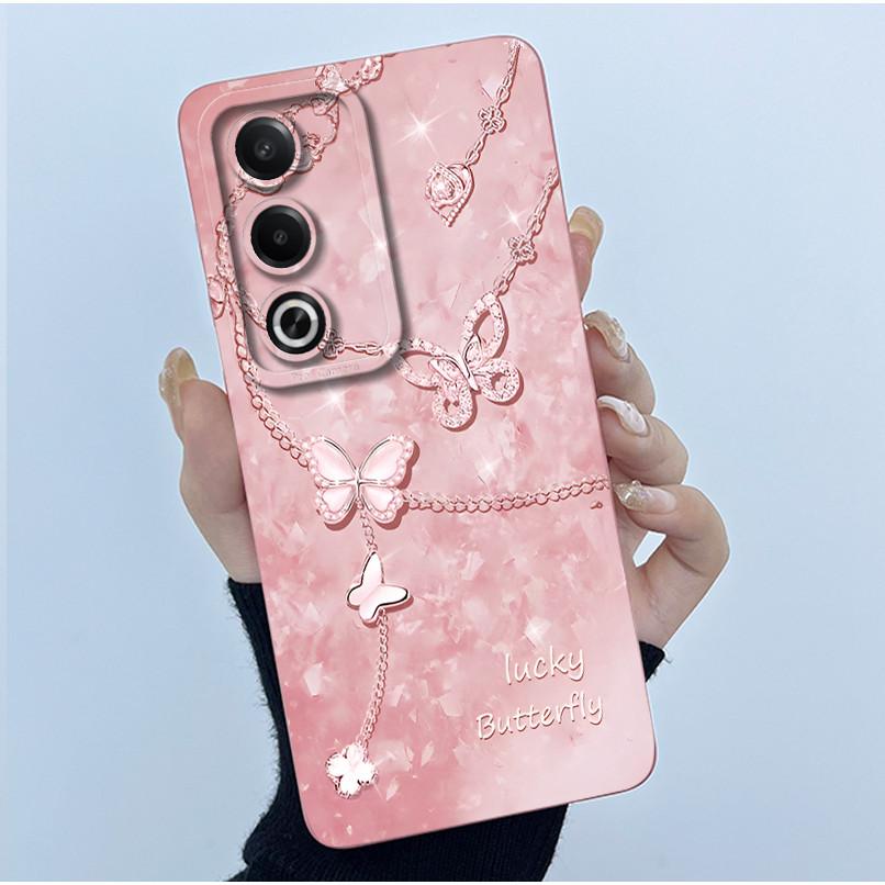 For OPPO A80 5G Case Fashion Simplicity Flower Soft Silicone Back Case For OPPO A80 5G CPH2639 Phone Cover OPPOA80 A 80 Fundas