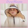 Cartoon Kids Sun Hat With Large Brim For Summer Outdoor Protection And Breathability