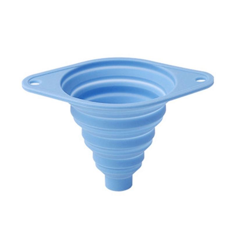 Retractable Kitchens Funnel Leak proof Wide Opening Silicone Materials Compact For Home Camping Cooking Storage