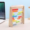 1 Set Number Alphabet Card Preschool Math Learning Wooden Educational Math 10-Row Counting Toy 100 Beads With Counting Sticks