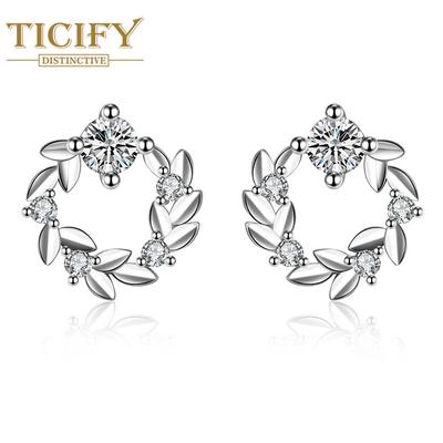 Leaf-shaped Earrings Niche Simple Ear Jewelry Leaf Forest Style Small Fresh Small Temperament Leaves