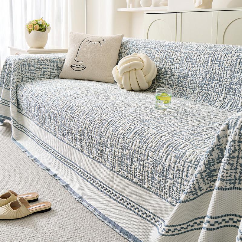 Summer ice silk sofa cover, summer cool sofa cushion 2025 new four-season universal sofa cover