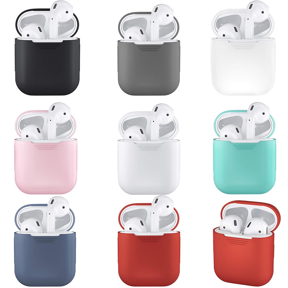 

Силиконовая обложка Шокостойкий Apple Shield Защитник Мягкий AirPods для наушников
