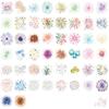 50Pcs/Set Watercolor Fireworks Art PET Stickers Waterproof DIY Fashion Doodle Decals Stickers