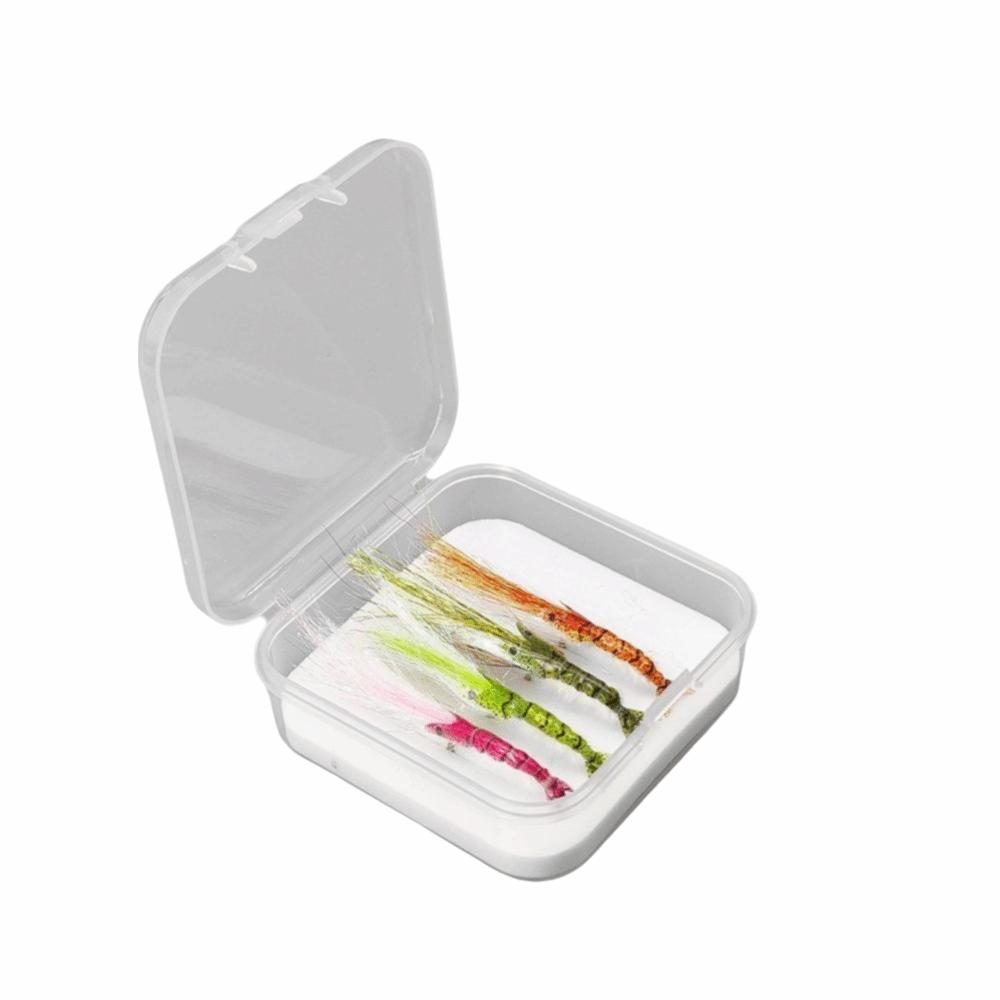 

4pcs 8# Hook Ice Dubbing Wing Shrimp Fly Dubbing Material Bait Scuds Pattern Scuds Fly Bonefish 4pcs