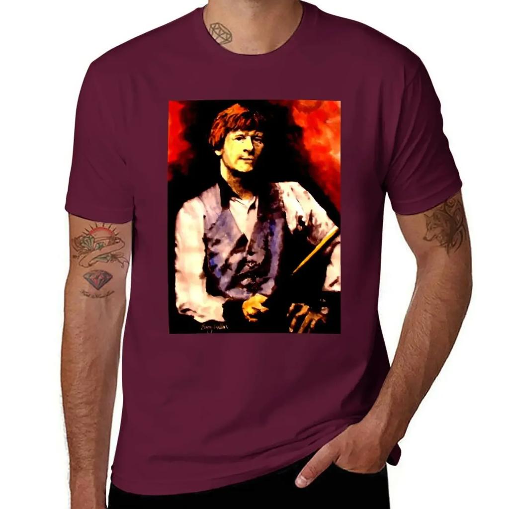 Alex Higgins Snooker Art Northern Irish Tshirt Quick Drying Plain Unisexs Tshirt