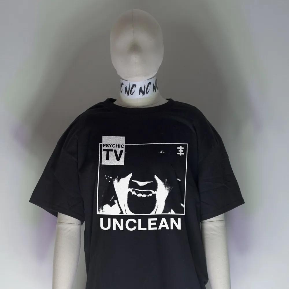 Unisex Short Sleeve Crew Neck Cotton T Shirt Unclean Psychic Tv XL