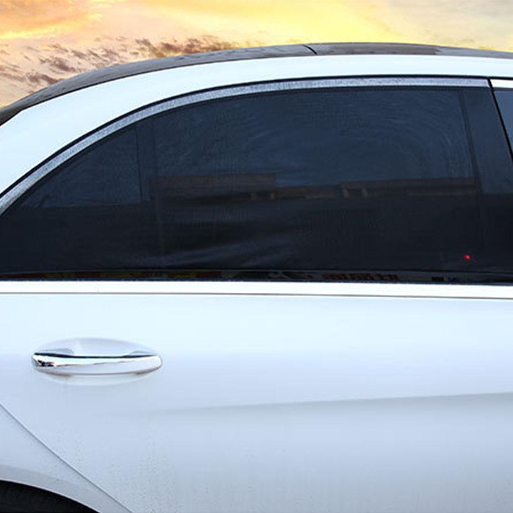 2pcs Window Curtains Car Window Mesh Screens Sunscreen Drapes Automotive Accessories, Front Window