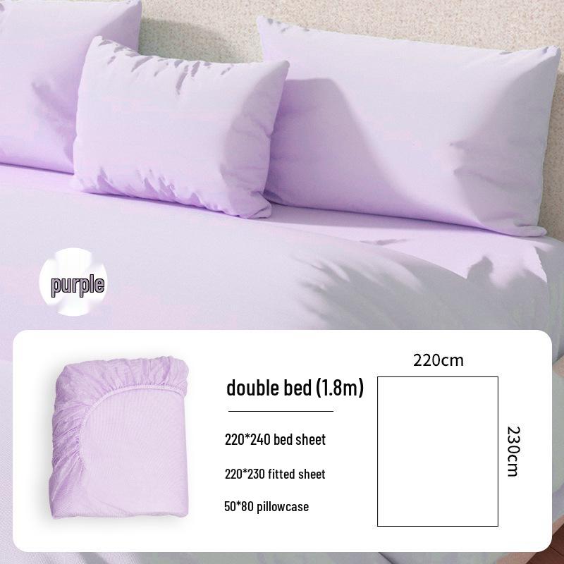 Four-Piece Disposable Bedding Set: Mattress Cover, Bed Sheet & Duvet Cover for Double Beds, Ideal for Naked Sleeping & Hotels