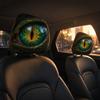 2PCS Scary Eyeballs Car Headrest Covers Simulation Dragon's Eye Car Seat Headcover  Car Interior