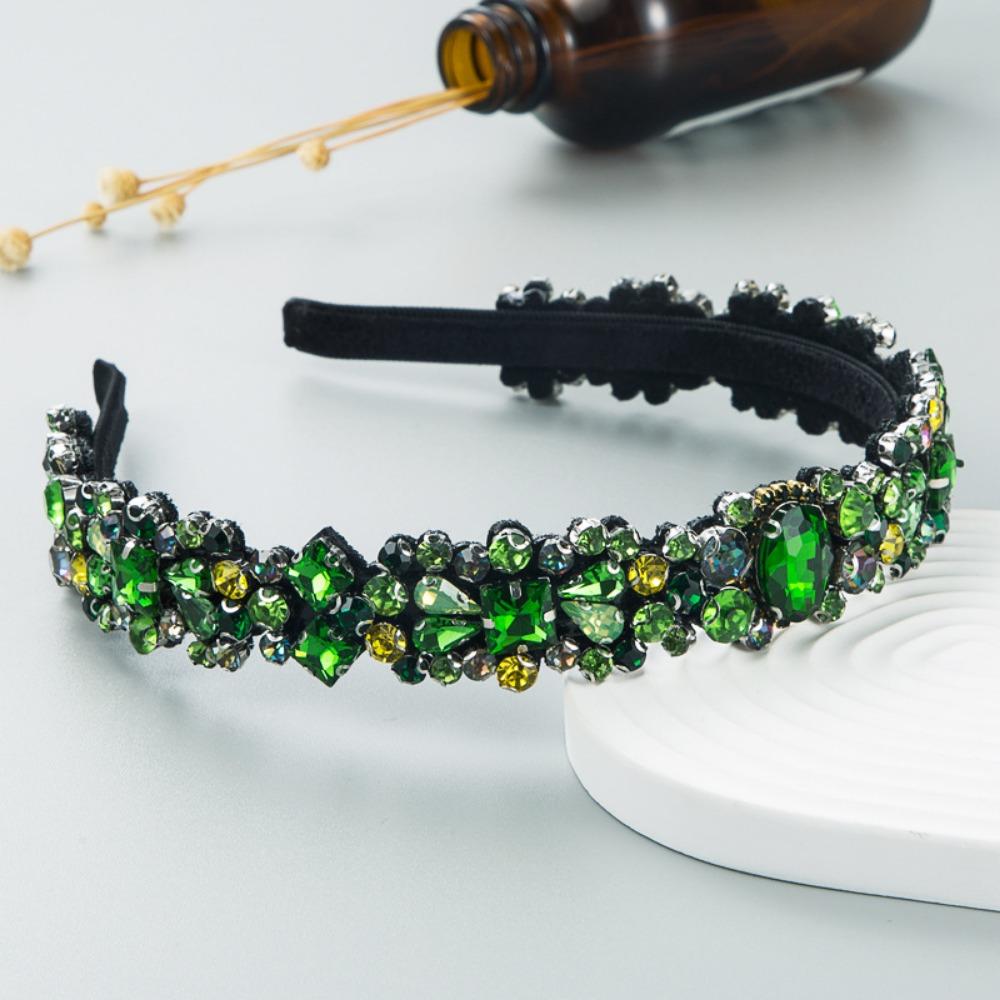 Rhinestone Full Diamond Headband European and American Hair Ties Baroque Hairbands  Hair Accessory