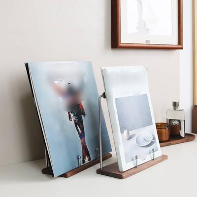 Vinyl Album Stand Space Saving Vinyl Album Holder Photo Holder Stand Easy To Use Album Display Rack Rust Resistant for Desk