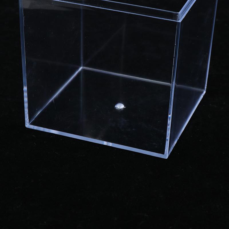 Clear Acrylic Display Box Countertop Case Organizer Stand Dustproof Showcase for Figures/Toys/Collectibles/Car Model, With Cover