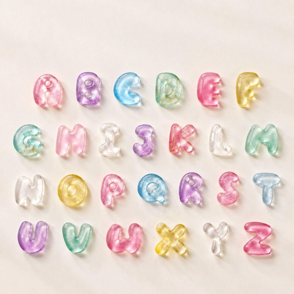 DIY Mini Letter Crystal Mould Non-stick Resin Key Pendant Mold for Jewelry Accessories