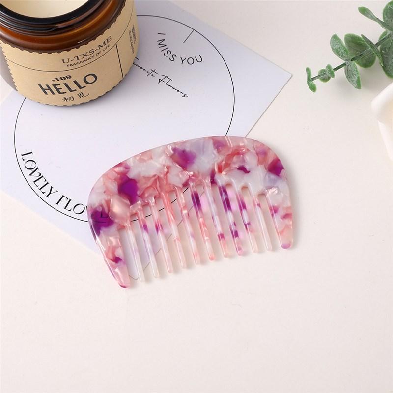 Acetic Acid Hair Comb Multi Color Portable Easy To Carry Small Comb Holiday Traveling Pocket Comb Hairdressing Styling Tools