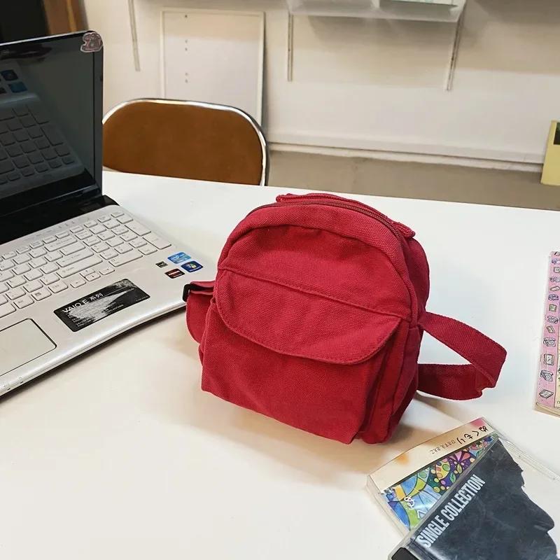 

Модные маленькие холщовые сумки через плечо для женщин, 2024, мини-кошельки для телефонов на плечо, студенческие мини-сумки из хлопчатобумажной ткани для девочек, женские сумки с клапаном красный