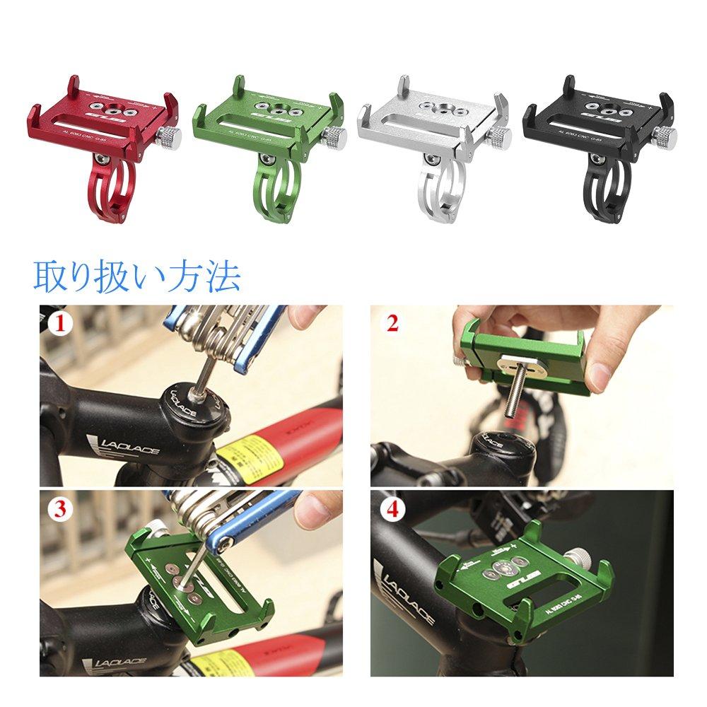Lixada Smartphone Stand for Road Smartphone Compatible with Handlebar Diameters of and Bicycle Smartphone Holder Holder, One-Handed Operation, Bikes,