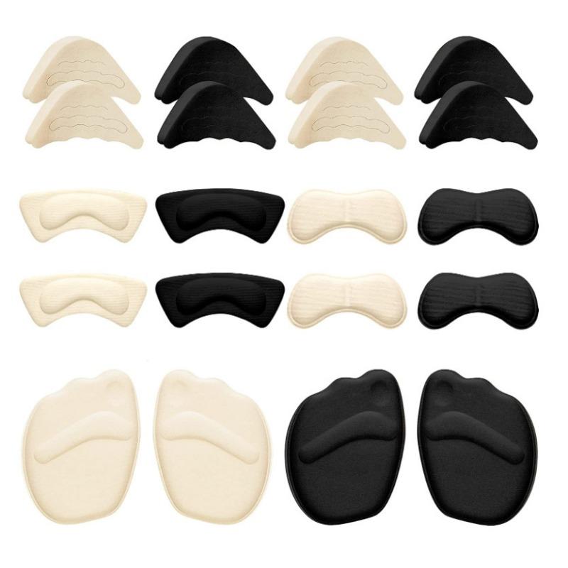 Heel Sticker Forefoot Pad Toe Plug Set, A Total of Ten Pairs of Sea Soft EVA Material Adjustable High Heels Anti-wear Feet
