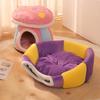 Pet Winter Warm Kennel Mat Crystal Super Soft Fully Enclosed Mushroom Nest Pet Bed Pet Supplies Cat Nest