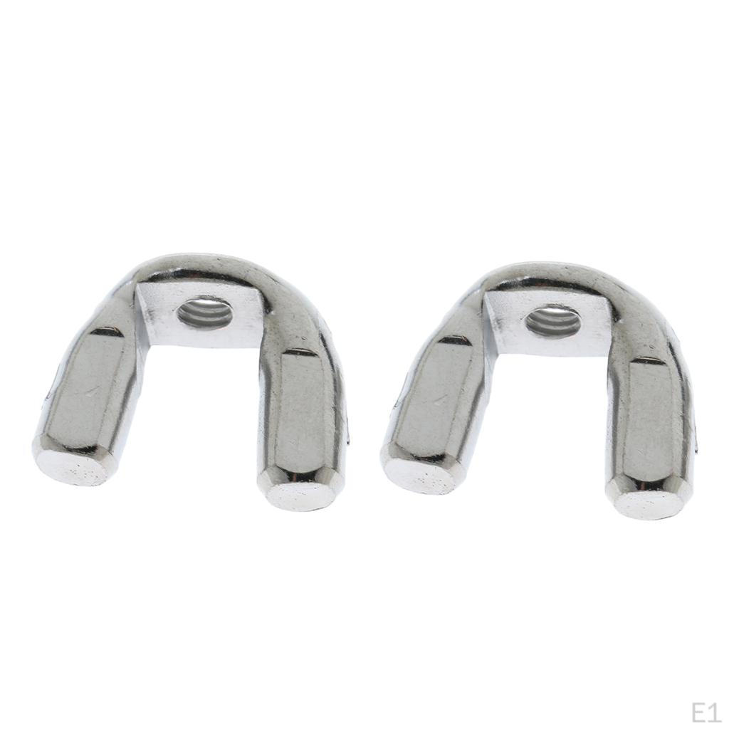 2 Pieces 6mm / 8mm Cymbal for Drum Kit Material Cymbals Stand Replacement