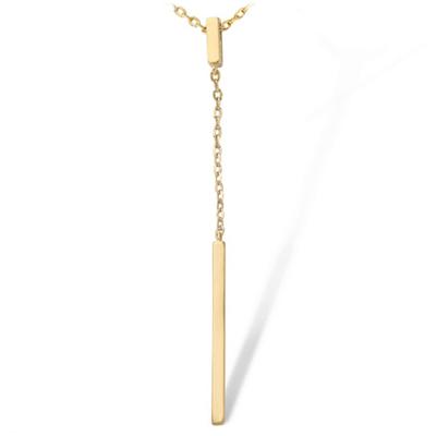 [L9548] - Gold-Plated 'Choreography' Necklace - 63x2 Mm
