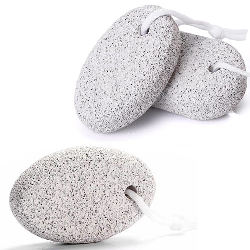 Natural Pumice Stone for Feet, Exfoliating Heels, Foot Care Tool, Hanging Natural Pumice Stone with Strap, Set of 3, Foot Massage, Exfoliating, Foot P