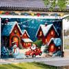New Christmas Yard Decoration Background Cloth Polyester Fabric Material Christmas Decoration Products