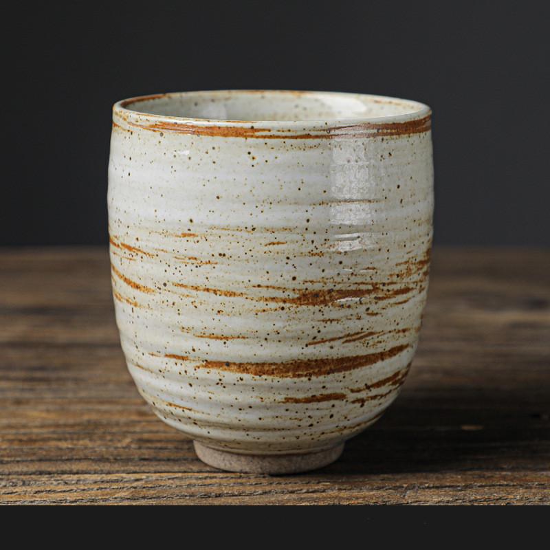 Saudi Arabian Espresso Coffee Cup Coarse Pottery Retro Handmade Tea Cup Large Ceramic Master Cup  Water Cup