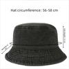 Fashion Summer Bucket Hat Washed Denim Hip Hop Panama Hats Casual Windproof Denim Cap Outdoor