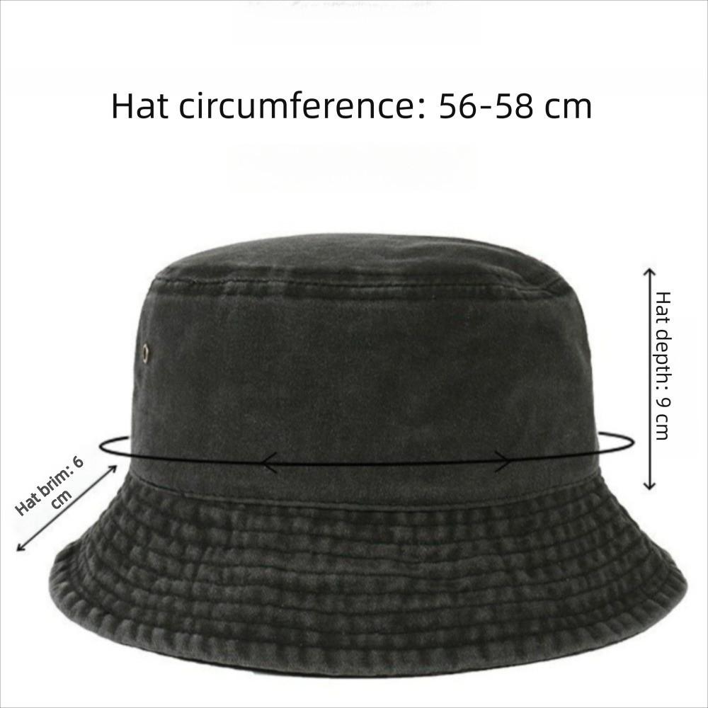 Fashion Summer Bucket Hat Washed Denim Hip Hop Panama Hats Casual Windproof Denim Cap Outdoor