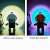Couple Key Chain Keychain Pendant Key Chain Luminous Keychain Sunset Light Light Glowing Keychain