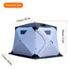 Outdoor-Camping-Eisfischerzelt, isoliert, dick, schnell aufzubauendes Winter-Angelzelt für 5–8 Personen