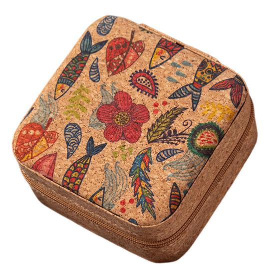 Yousheng Travel Jewelry Organizer Box Zipper Closure Compact Design Small Jewelry Organizer Case Portable Jewelry Storage Holder