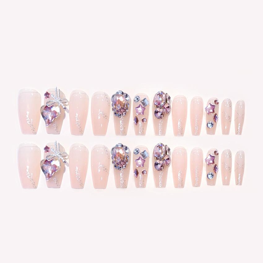 Hand Nail Wearing Nails Fashion Highgrade Pure Wind Rhinestone Nail Patch Style