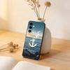 Painting Art Anchor Phone Case For Samsung Galaxy A73,A72,A71,A70,A53,A52,A51,Soft Silicone Black Cover