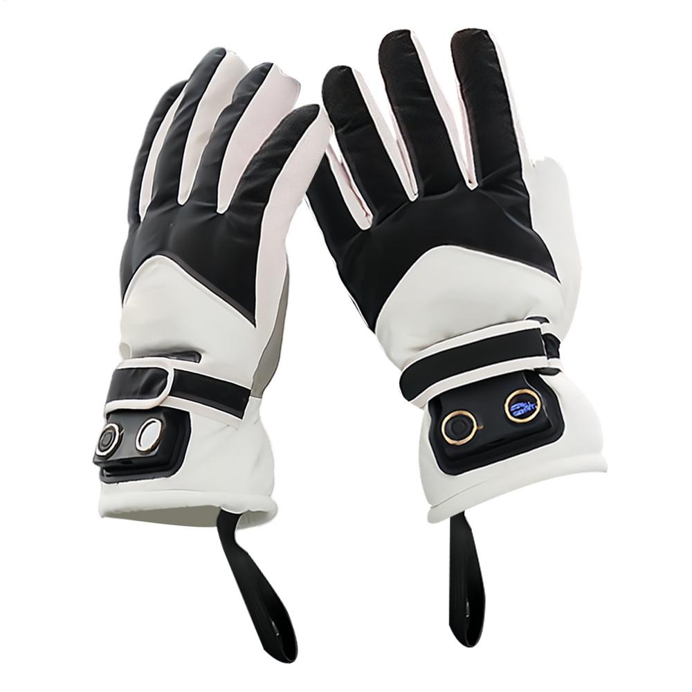

Heated Motorcycle Gloves Touchscreen Motorcycle Warming Supplies Cold Weather Gloves For Sports Enthusiasts Riders Delivery чёрный