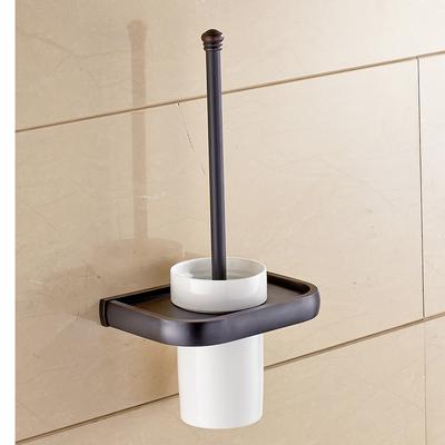Suport Perie WC 5 Culori Alamă Masivă Set Perie și Suport WC Montat pe Perete Accesorii Ceramice pentru Baie Perie WC F81397