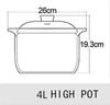 Ceramic Casserole Japanese Pink Yellow Round Multiple Size Cooking Soup Pot Household Kitchen Supplies Saucepan Cookware