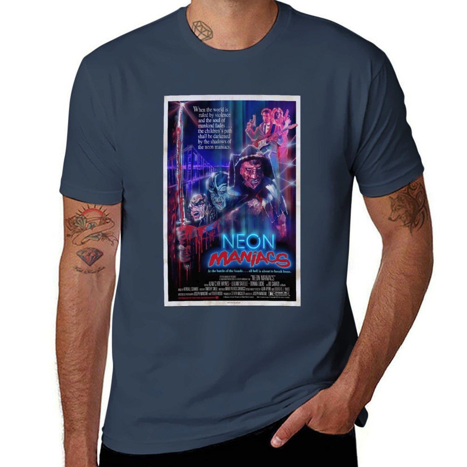 Neon Unisexiacs Design 2 Poster Tshirt Trendy Print Short Sleeve Tshirt S