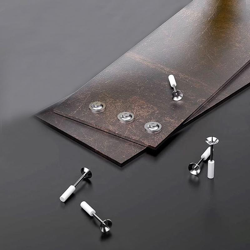 50Pcs Steel Nail Manual Rivet Nail Gun Round Nails Concrete Wire Slotting Slotting Device Metalworking Fastening Tool