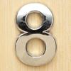 Digit Polished Number Sticker Plated Plate Pattern Nickel Sign Number Decal for Hotel