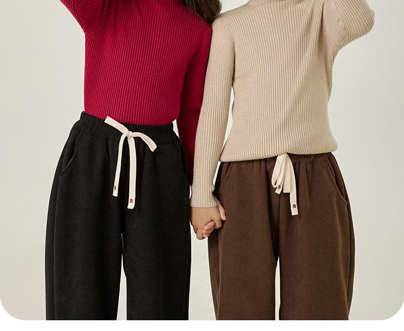 Korean Style Kids' Half-High Neck Sweater: Versatile Knitwear for Autumn/Winter