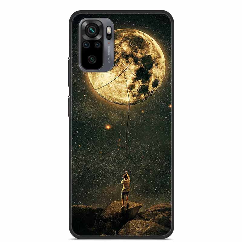 Dla Xiaomi Redmi Note 10S Case silikonowa tylna okładka etui na telefony dla Xiaomi Redmi Note10T 2021 miękki futerał uwaga 10S 10T 10 T S Coque