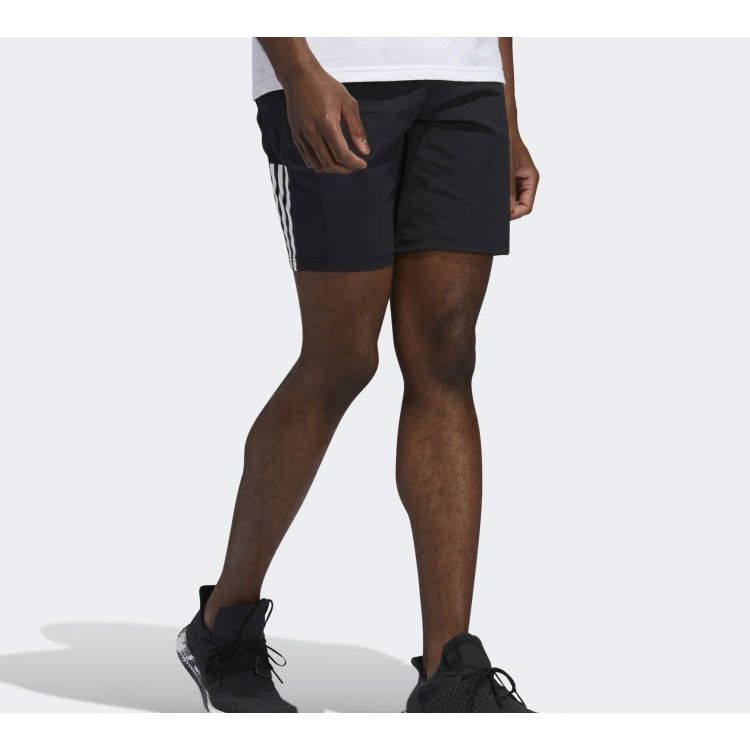 Adidas 3-Stripe Slim Shorts Men Bottoms Black GJ5109