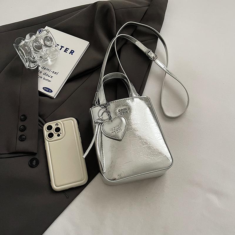 1 Bucată Geantă de Umăr Monocromă pentru Femei  Geantă Versatilă de Mână/Crossbody  Geantă Tote la Modă Care Poate Ține Telefonul Mobil