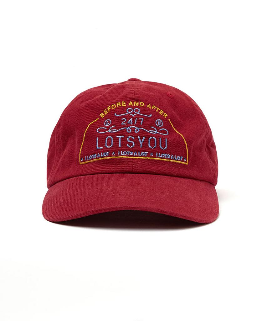 LOTSYOU Old Money Classic Ballcap Red